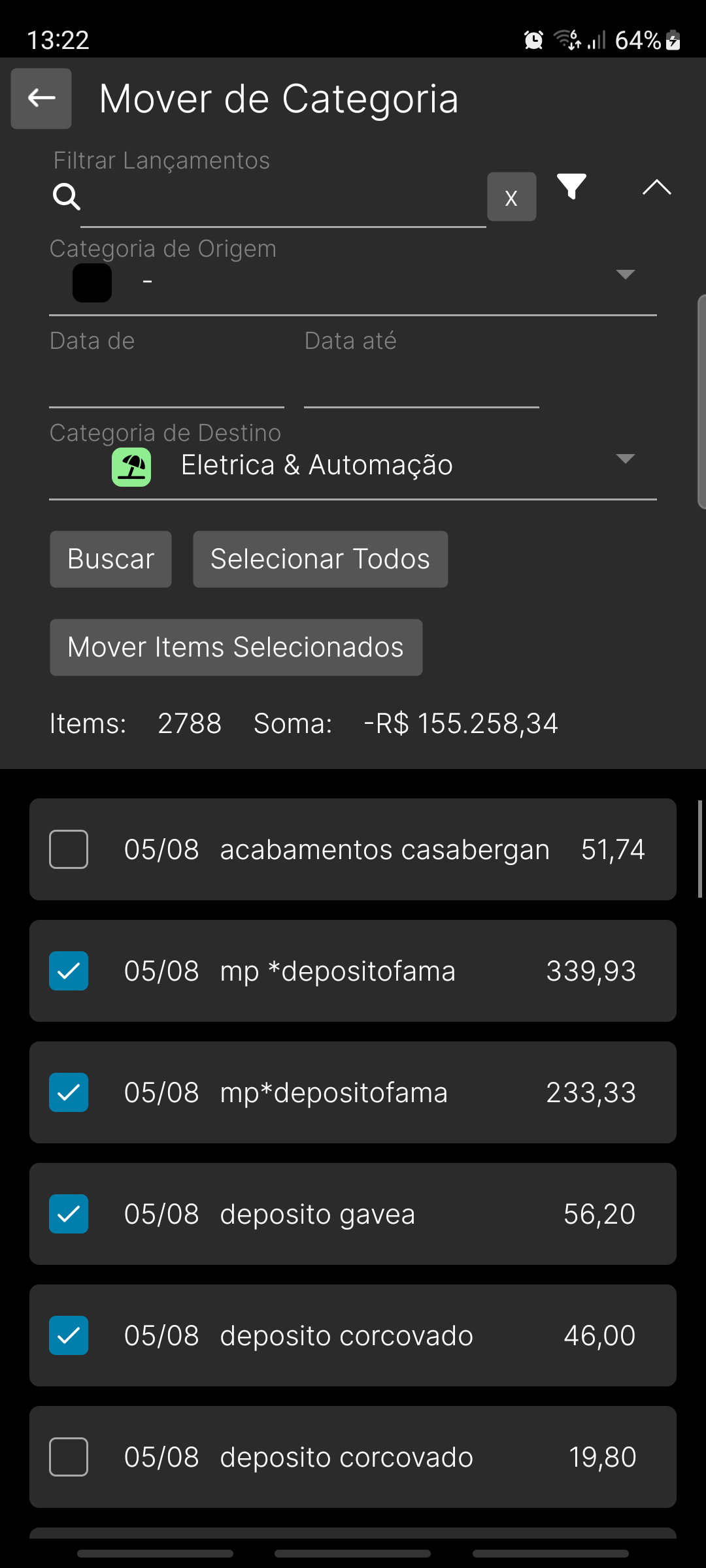 Crie categorias e defina orçamentos flexíveis